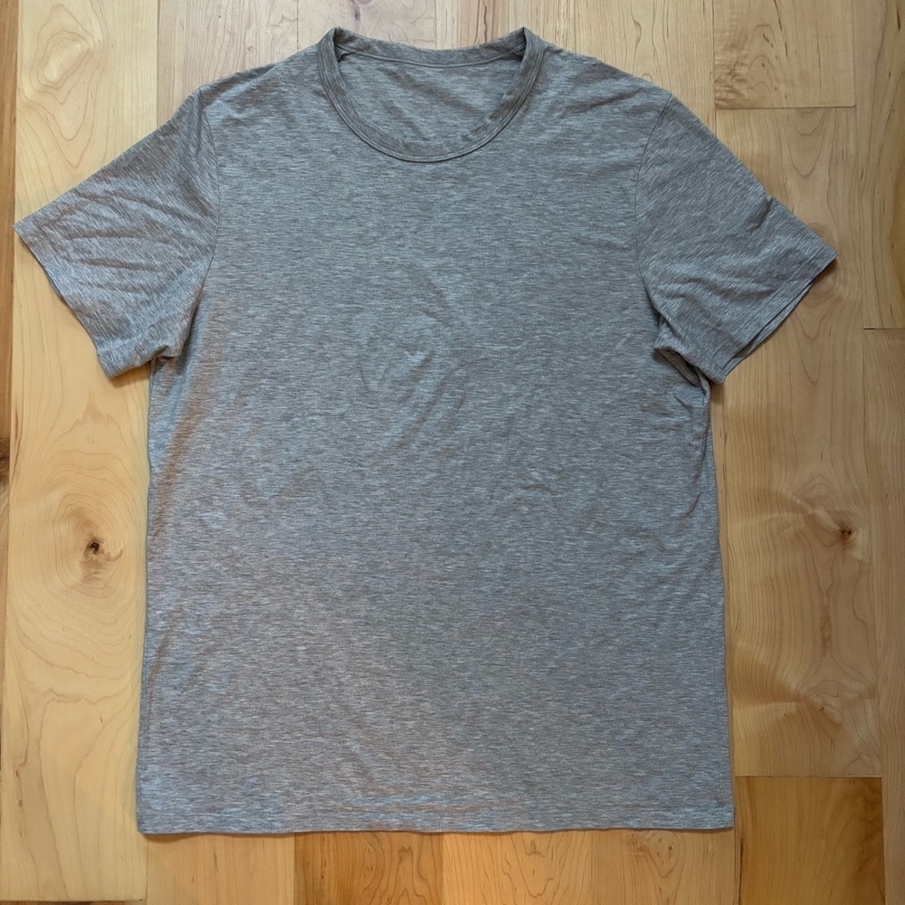 Lululemon Heather Gray Short Sleeve Basic Tee Shirt